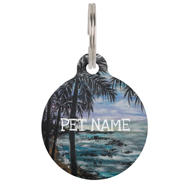 Médaillon Pour Animaux Bliss Tropical Pet ID balise (Devant)