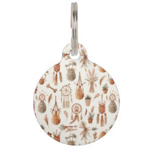 Boho Macrame Pâques Étiquette d'identification pou
