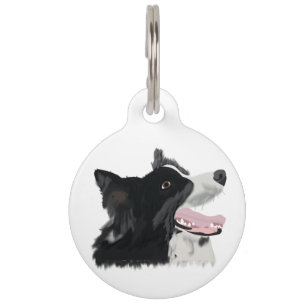 Médaillon Pour Animaux Bordure de chien Collie