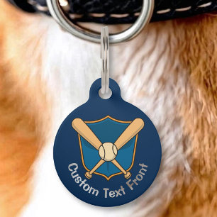 Médaillon Pour Animaux Bouclier de baseball