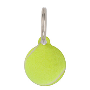 Médaillon Pour Animaux Boule de tennis personnalisable