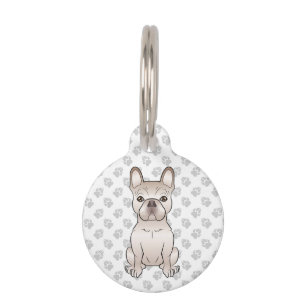Médaillon Pour Animaux Bouledogue Français Crème Assis & Infos sur l'anim