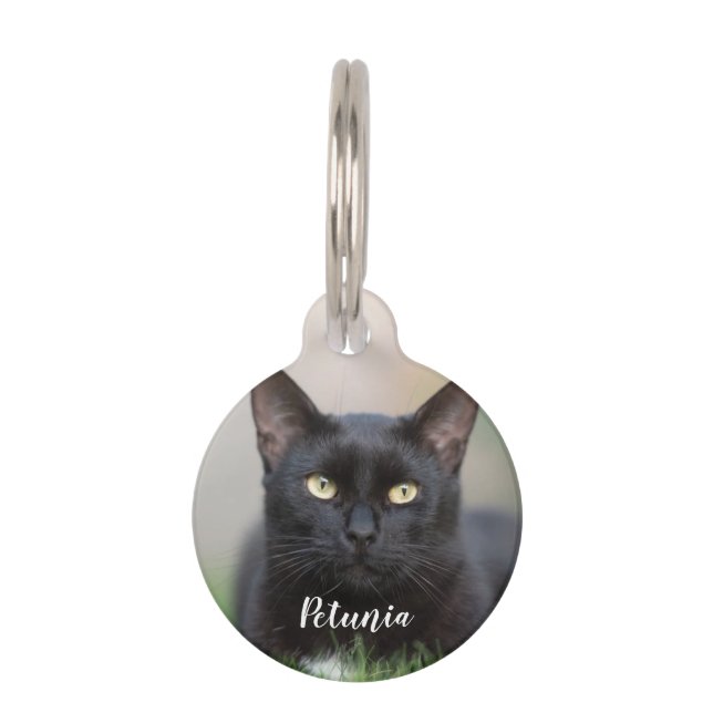 Médaillon Pour Animaux Bouton Photo pour animal de compagnie personnalisé (Devant)
