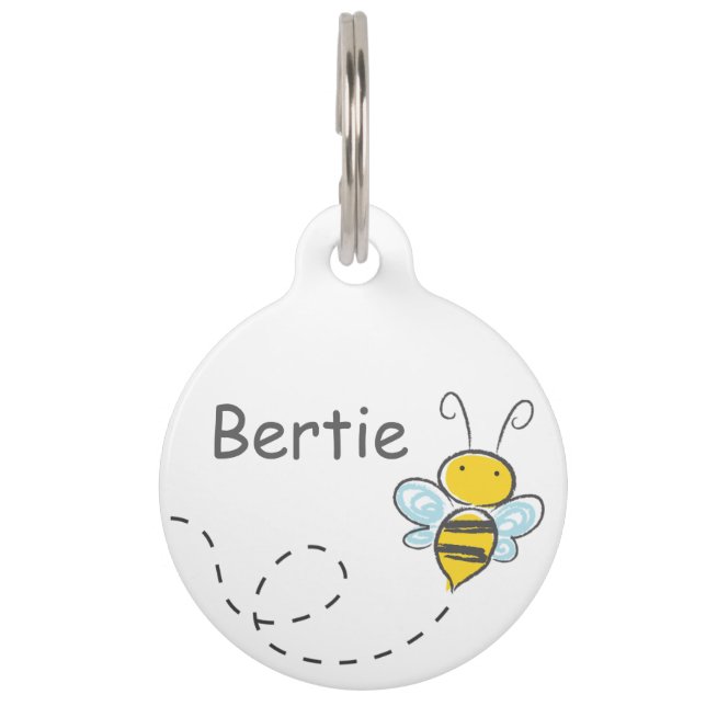 Médaillon Pour Animaux Busy Bee (Devant)