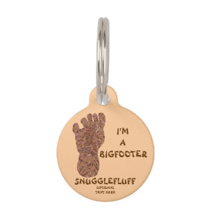 Médaillon Pour Animaux Cabot errant d'amusement de Bigfoot de voie de Z
