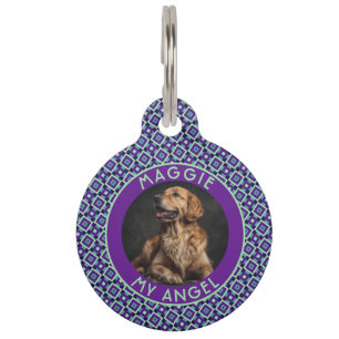 Médaillon Pour Animaux Cadeau carré tendance pour maman à fourrure