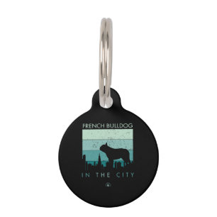 Médaillon Pour Animaux Cadeau Chien   Bouledogue Français Dans La Ville