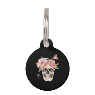 Médaillon Pour Animaux Cadeau d'Halloween à l'araignée de papillon