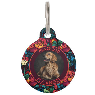 Médaillon Pour Animaux Cadeau magnifique pour papa de fourrure Rose