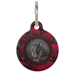 Médaillon Pour Animaux Cadeau personnalisé gras thème Hydrangeas motif