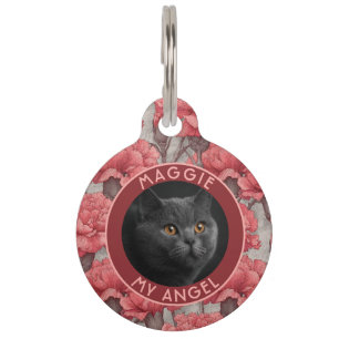 Médaillon Pour Animaux Cadeau personnalisé pour amateur de chats Œillets