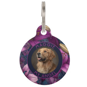 Médaillon Pour Animaux Cadeau personnalisé pour amateur de chiens Lys