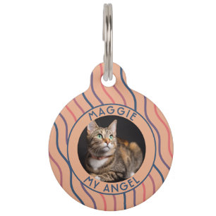 Médaillon Pour Animaux Cadeau unique pour maman de chat rayé