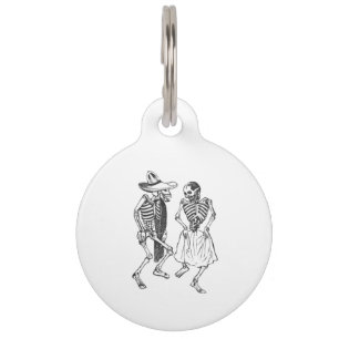 Médaillon Pour Animaux Calavera dansante de Posada
