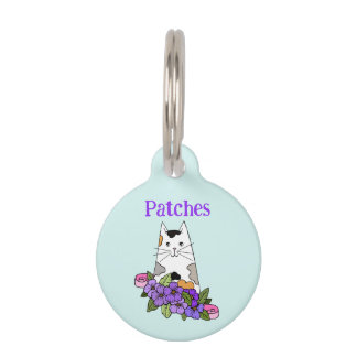 Médaillon Pour Animaux Calico Cat