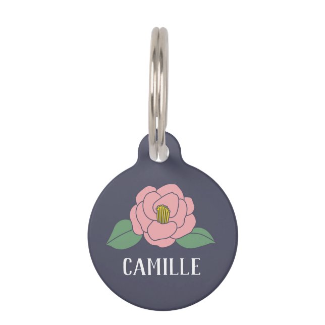 Médaillon Pour Animaux Camellia (Devant)