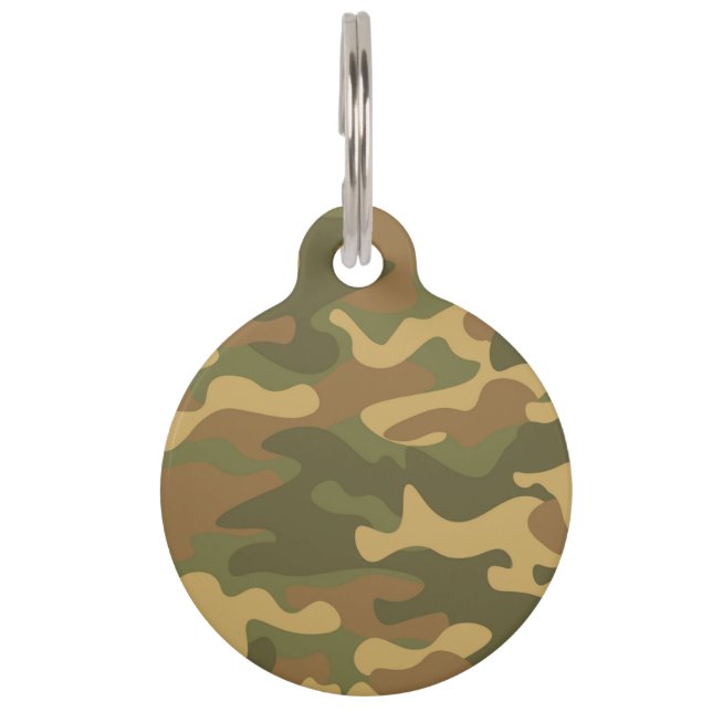 Médaillon Pour Animaux Camo (Devant)