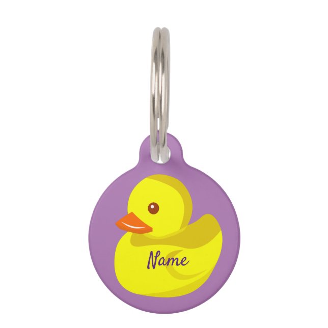 Médaillon Pour Animaux Canard en caoutchouc mou Thunder_Cove (Devant)