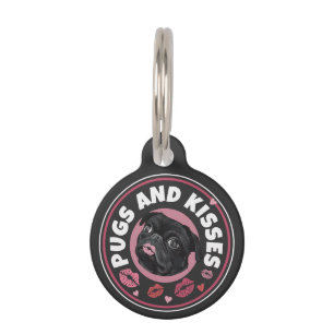 Médaillon Pour Animaux Carlins Et Baisers   Cute tourte   Amateurs de Car