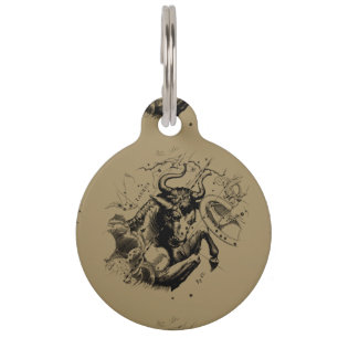 Médaillon Pour Animaux Carte de la constellation de Taurus par Hevelius c