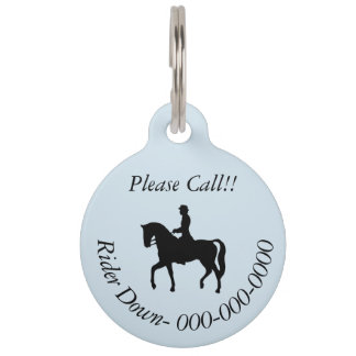 Médaillon Pour Animaux Cavalier de secours vers le bas