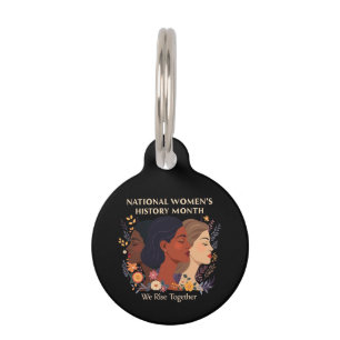 Médaillon Pour Animaux Célébration du Mois de l’histoire des femmes