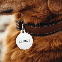 Charlie Nom Classique Monogramme | Blanc
