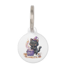 Charmante Sorcière Le Chat Noir Prépare une Potion