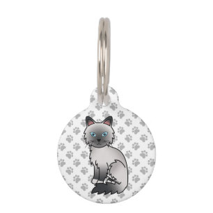 Médaillon Pour Animaux Chat Birman / Ragdoll Blue Point & Infos sur l'ani