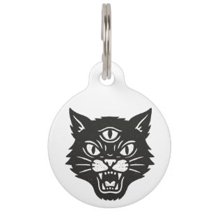 Médaillon Pour Animaux Chat en colère