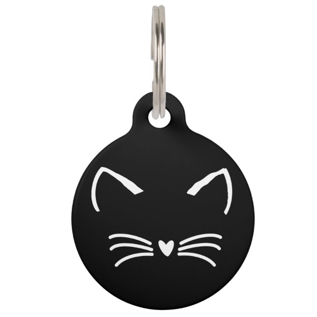 Médaillon Pour Animaux Chat sucré Kitten visage (Devant)