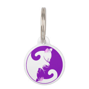 Médaillon Pour Animaux Chats Yin Yang
