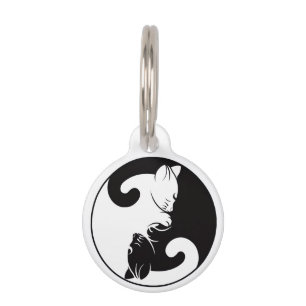 Médaillon Pour Animaux Chats Yin Yang