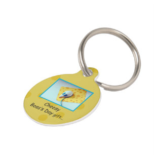 Médaillon Pour Animaux Cheesy Boss's Day, Holiday, Humour