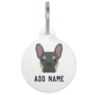 Médaillon Pour Animaux Chien à tête bleue et brune