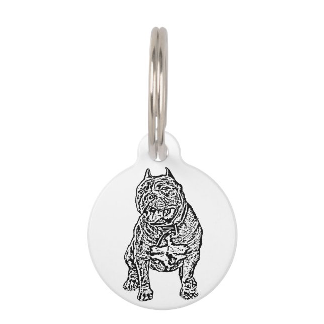 Médaillon Pour Animaux Chien américain de despote (Devant)