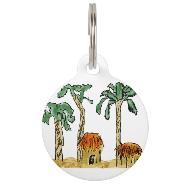 Médaillon Pour Animaux Chien au Paradis (Devant)