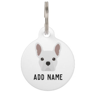 Médaillon Pour Animaux Chien blanc