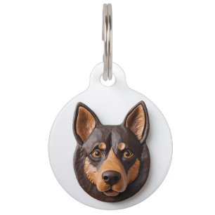 Médaillon Pour Animaux Chien Kelpie Australien Inspiré 3D