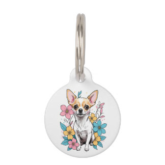 Médaillon Pour Animaux Chihuahua du printemps