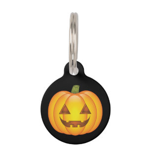 Médaillon Pour Animaux Citrouille de Halloween de dessin animé mignon