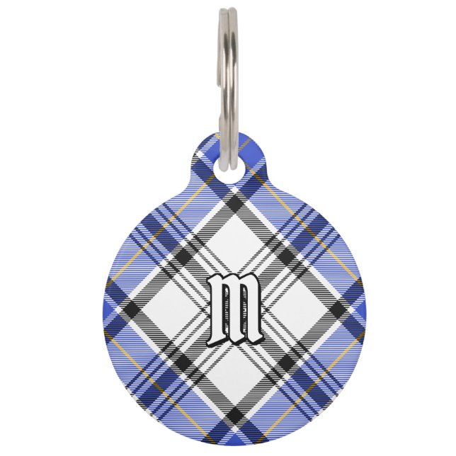 Médaillon Pour Animaux Clan Hannay Tartan (Devant)