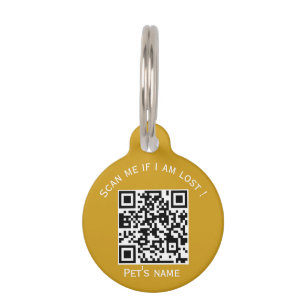 Médaillon Pour Animaux Code animal qr animal perdu ID étiquette