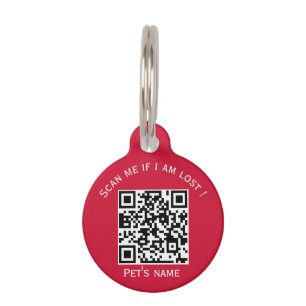 Médaillon Pour Animaux Code animal qr animal perdu ID étiquette