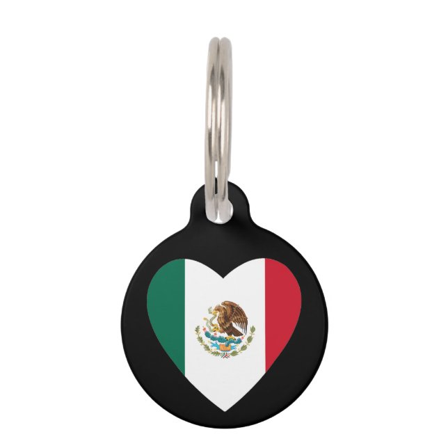 Médaillon Pour Animaux Coeur mexicain (Devant)