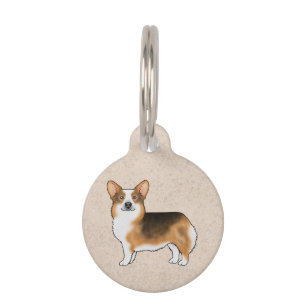Médaillon Pour Animaux Corgi Pembroke Gallois roux debout