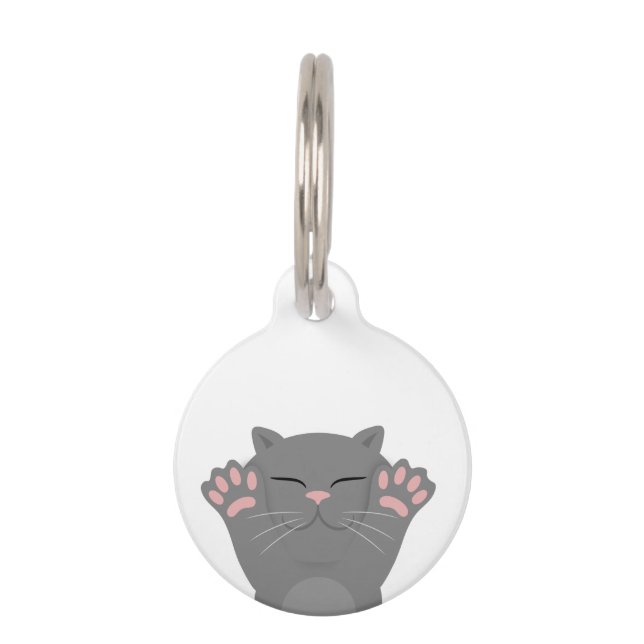 Médaillon Pour Animaux Couchage de chat (Devant)