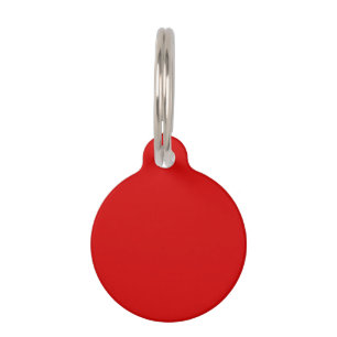 Médaillon Pour Animaux Couleur solide : Rouge