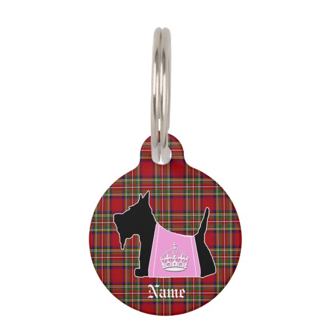 Médaillon Pour Animaux Couronne royale de no. 15 de Scottie (Devant)