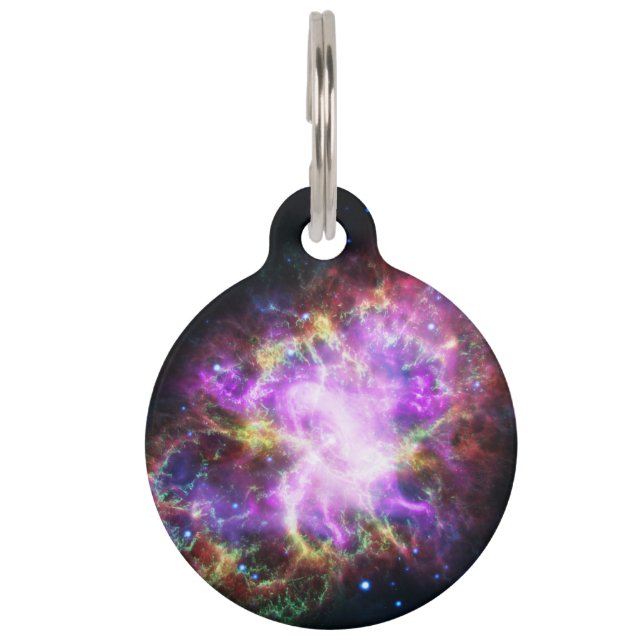 Médaillon Pour Animaux Crabe Nebula Supernova Remnant Hubble Composite (Devant)